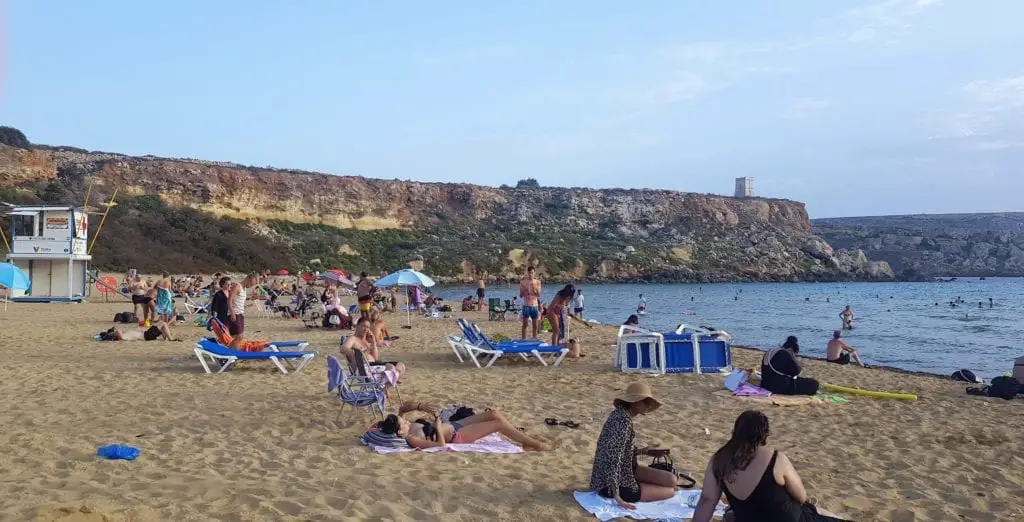 Malta Weekend Itinerary - View of Golden Bay Beach