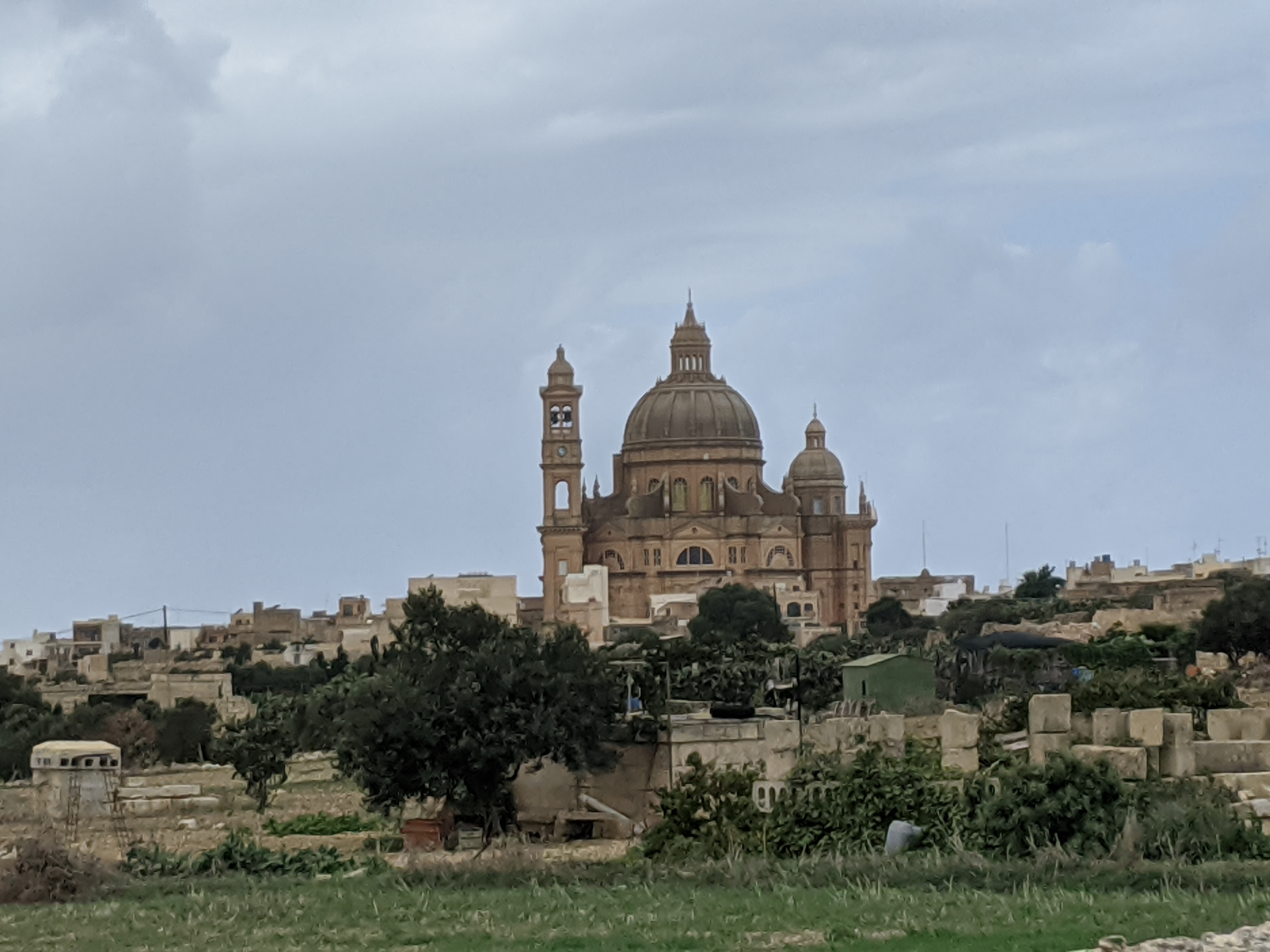 Malta Weekend Itinerary - -view of the Mdina from a distance atop a hill