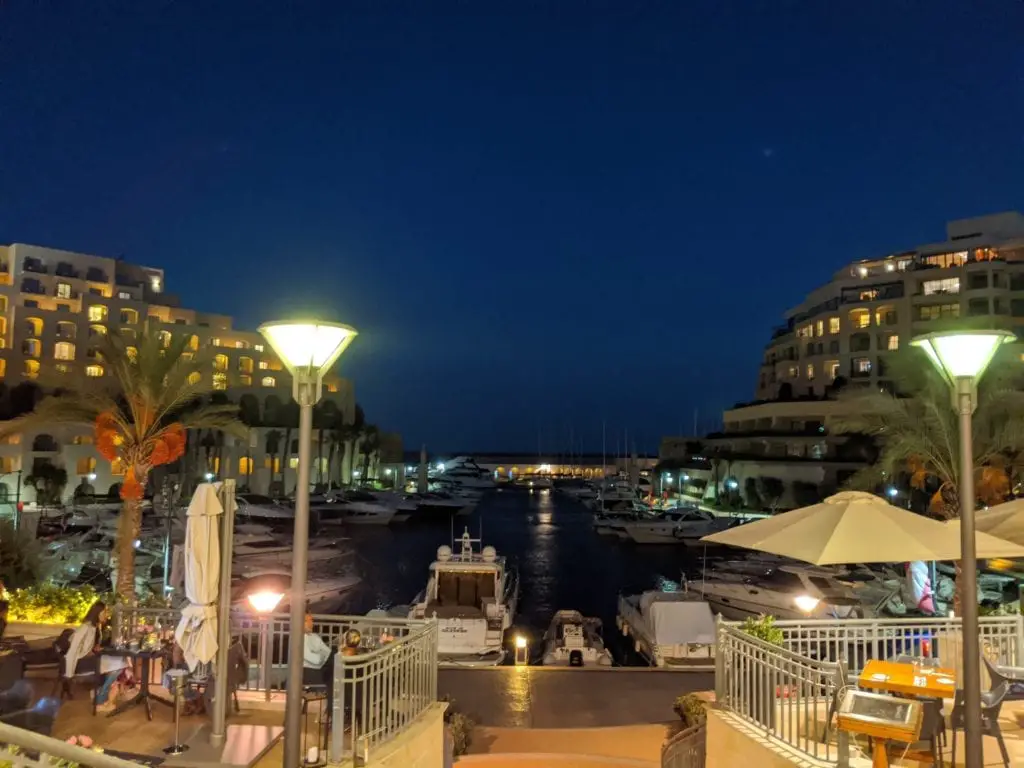 3 Days in Malta - View from the Marina in St Julians