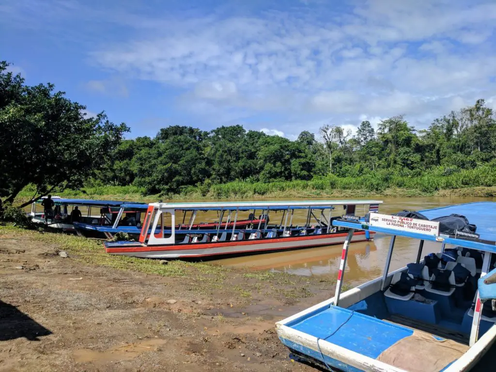 Costa Rica Itinerary - water taxis on the river in tortuguero