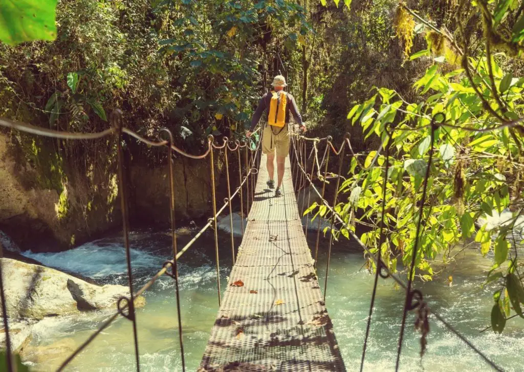 Things to do in Arenal Costa Rica - hanging bridges in La Fortuna 