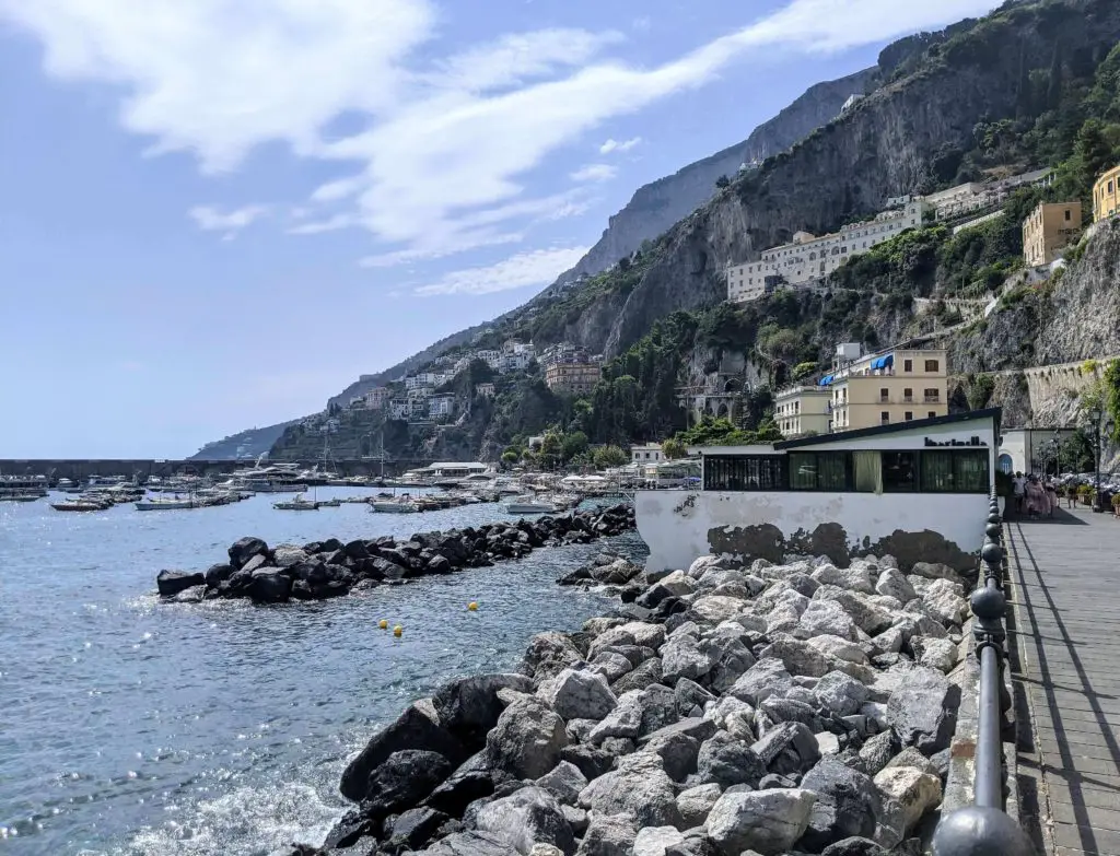 Amalfi Coast Road Trip - Amalfi Town Coastline 