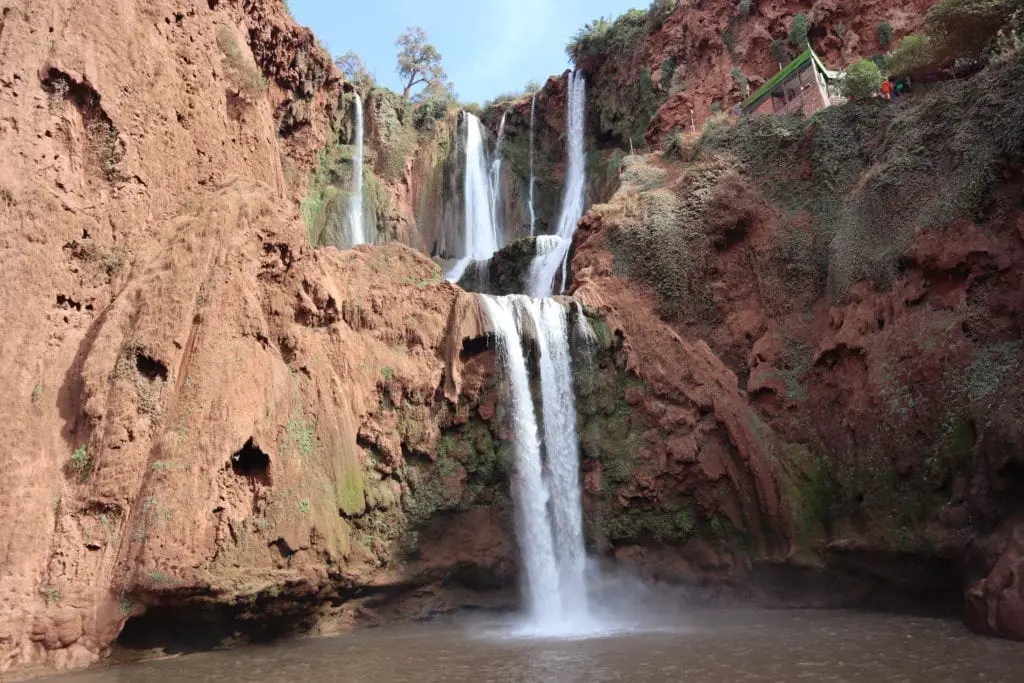 Epic things to do in Marrakech - view of the ozourd falls 