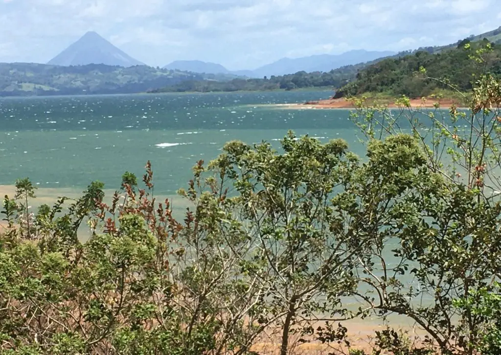 Things to do in Arenal Cota Rica - view of arenal volcano from across arenal lake