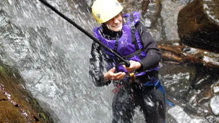 Top adrenaline activities UK - Canyoning in Scotland