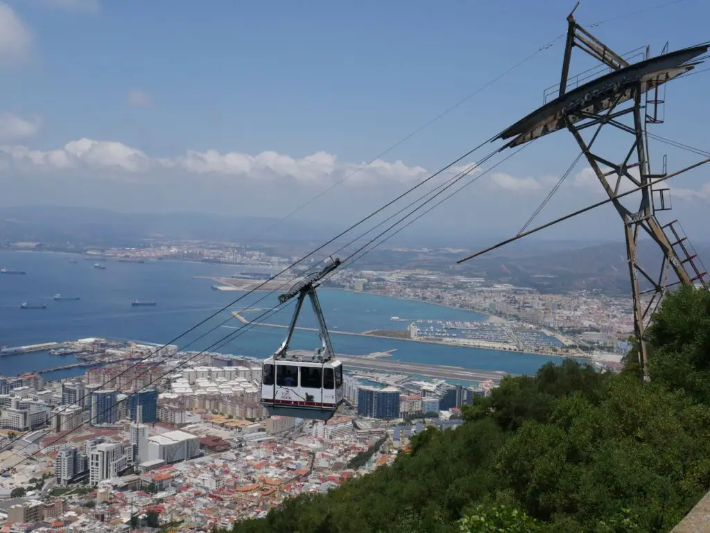 Things to do in Gibraltar - Cable Car from the top of the rock