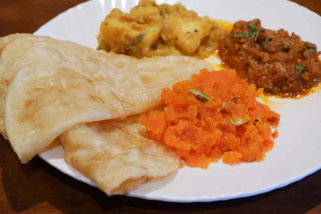 Best vegetarian dishes in the world - Halwa Puri from Pakistan