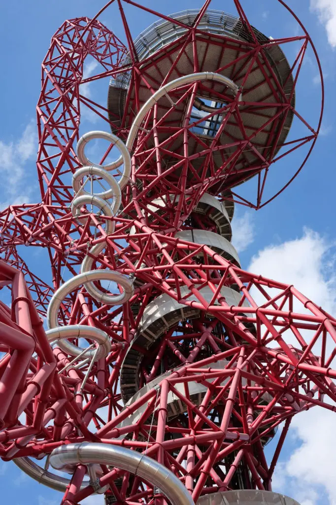 Top adrenaline activities UK - orbit slide Olympic park, London