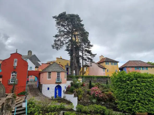 Portmeirion in North Wales - colourful Italian village 