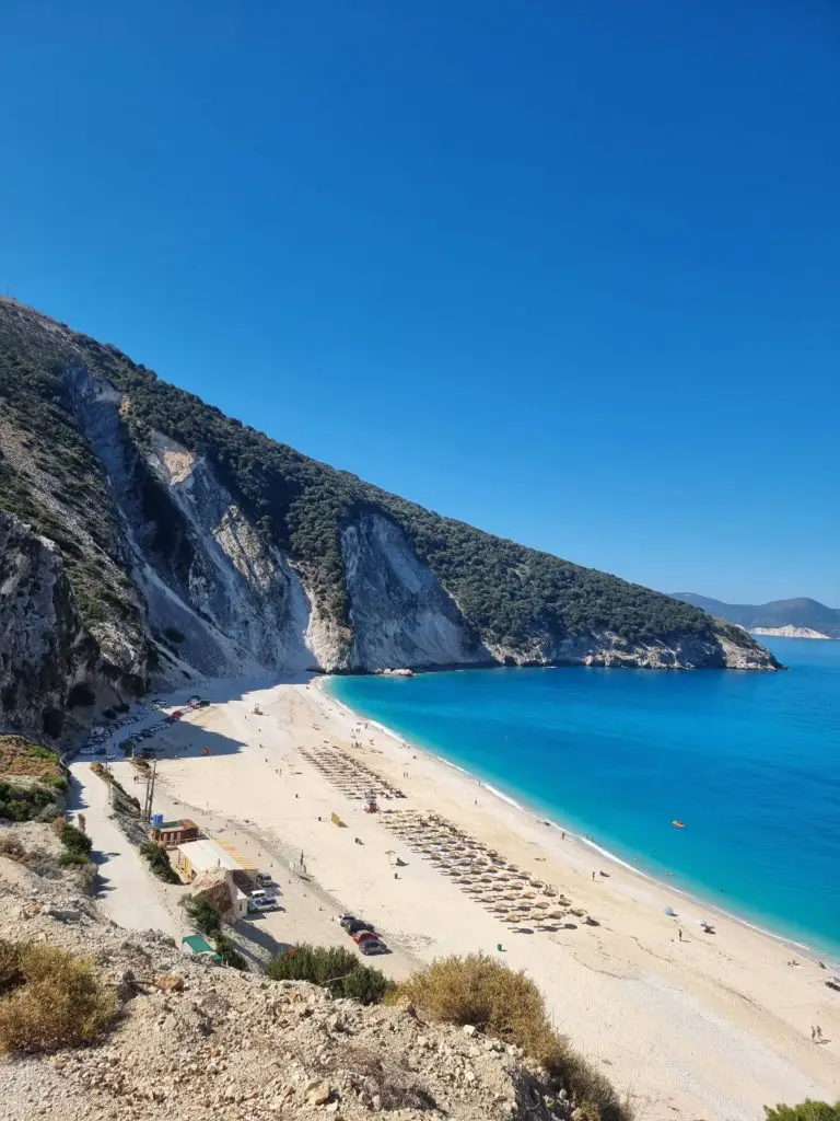 best beaches in Kefalonia - Mrytos beach
