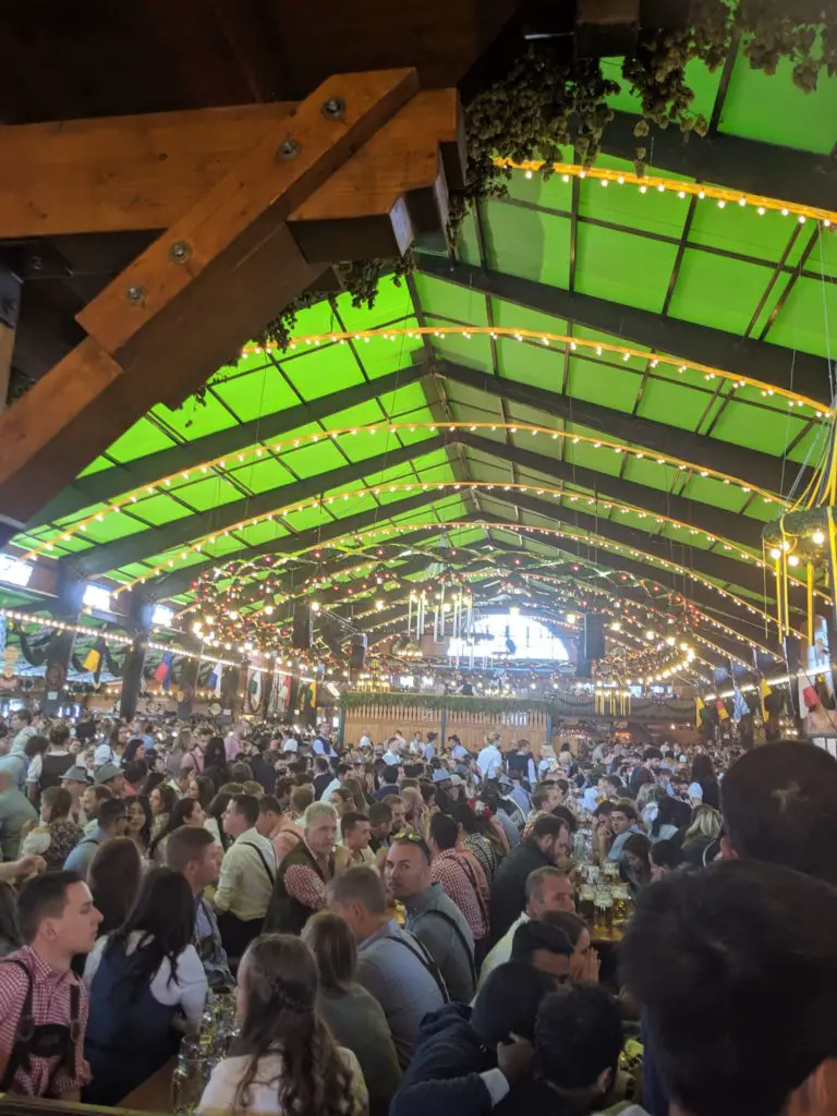 Munich beer festival - inside one of the beer tents 