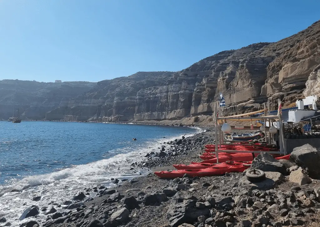 kayak tour in santorini