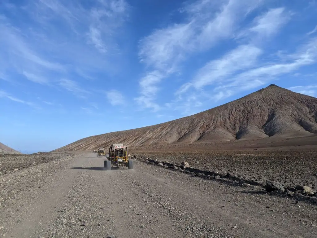 Things to do in corralejo - sand buggy through the volcanic mountains and dirt tracks