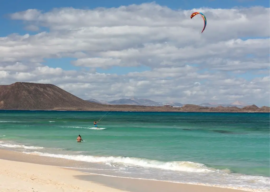 Things to do in Corralejo - learn to surf or do water sports 