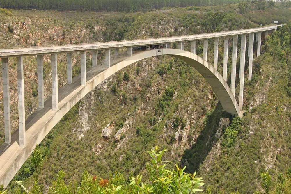 best adventure honeymoon destinations for outdoorsy couples - Bloukrans bungee jump bridge