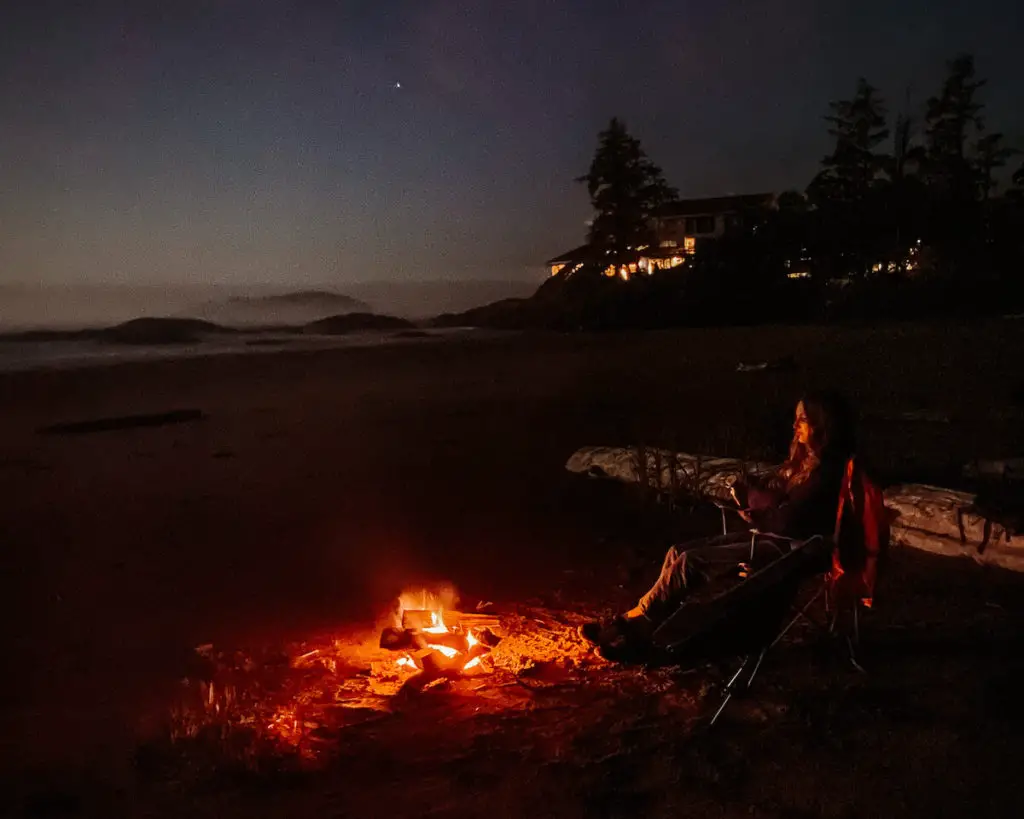 best adventure honeymoon destinations for outdoorsy couples - camping on a road trip to Tofino, Canada