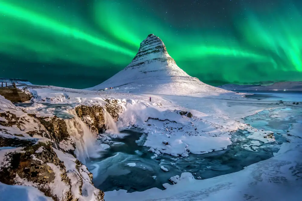 best adventure honeymoon destinations for outdoorsy couples - the northern lights in Iceland