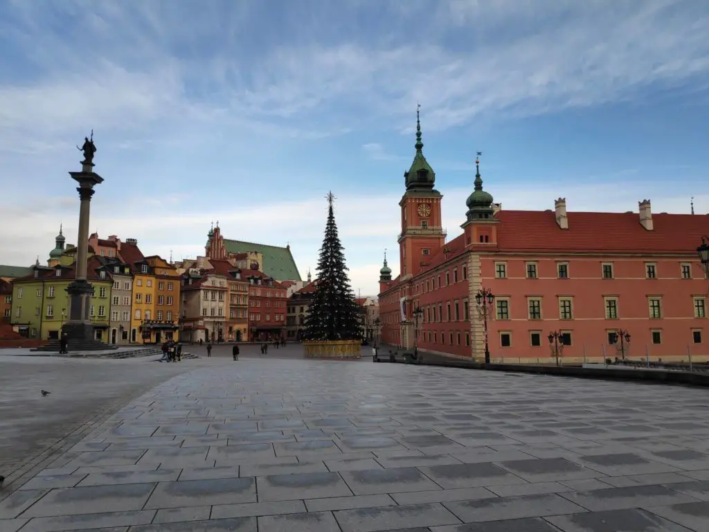 mini moon ideas in Europe - Warsaw, Poland city square 