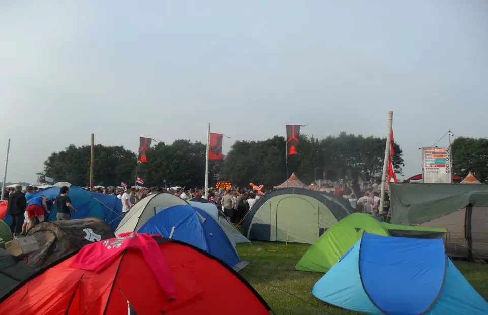 music festival packing list - the campsite fill of tents at defqon 