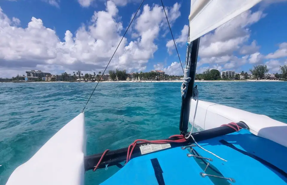 Sandals Barbados reviews - complimentary catamaran trip 