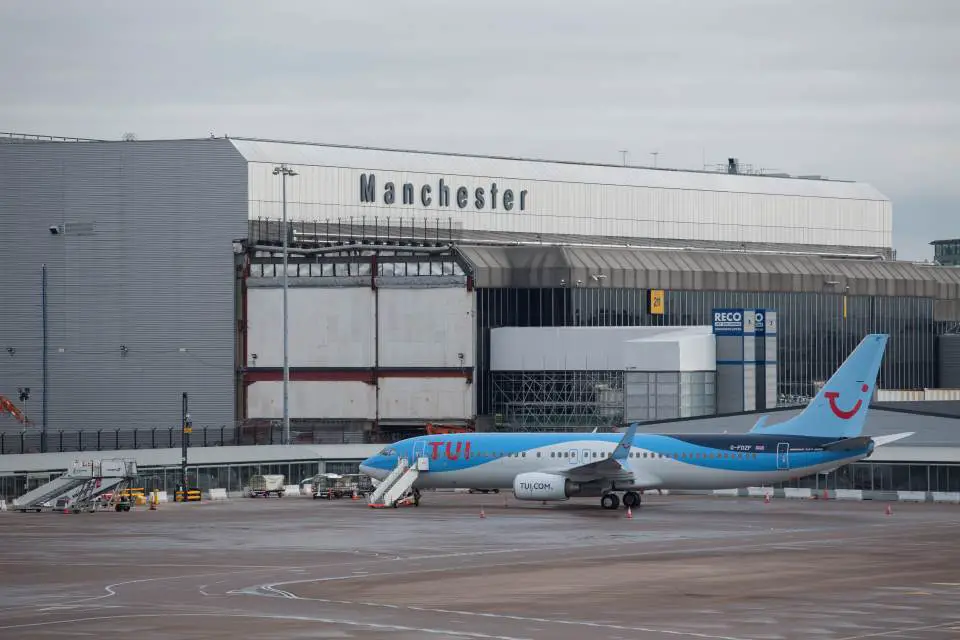 Manchester airport parking reviews - aircraft outside the airport 